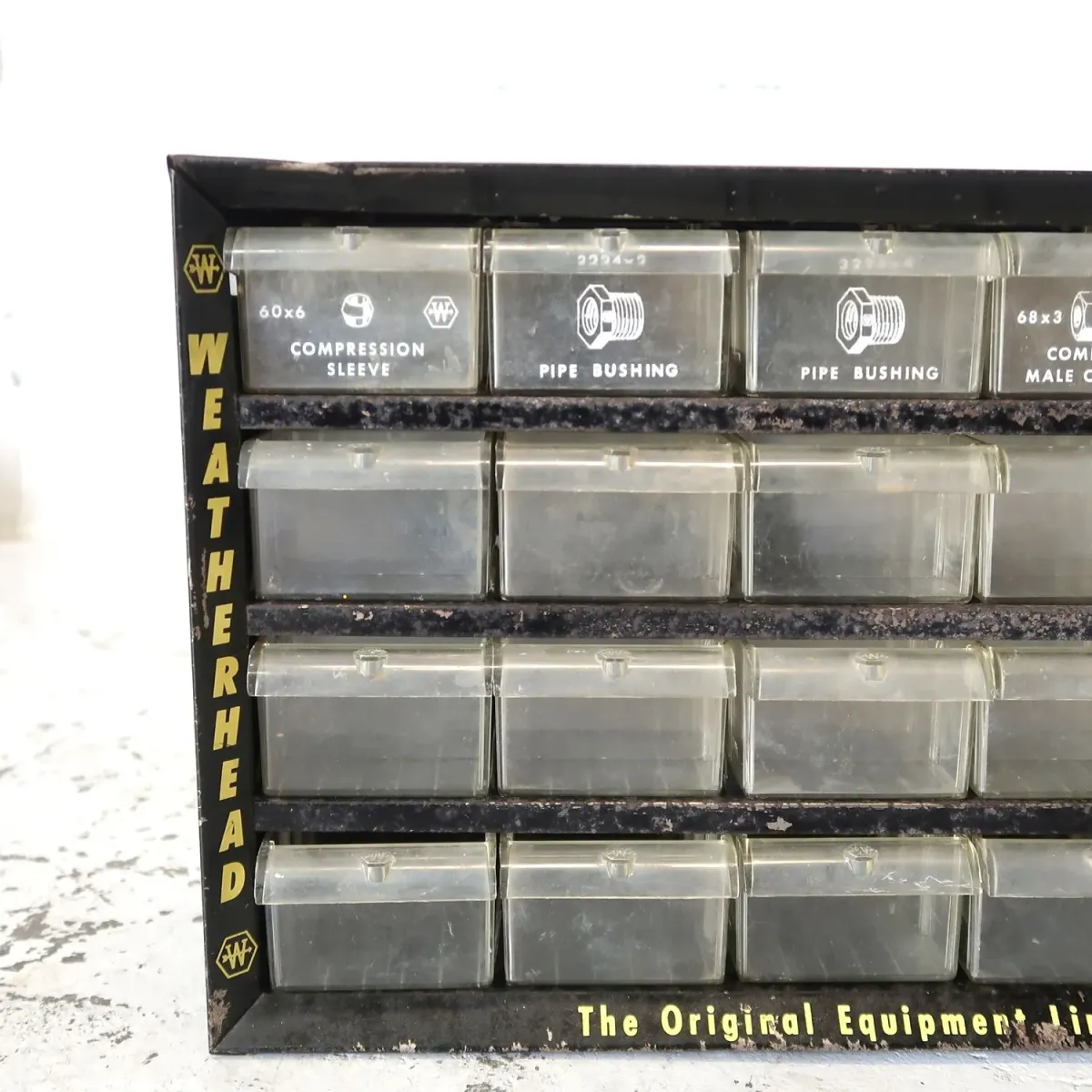 Weatherhead ビンテージ パーツキャビネット