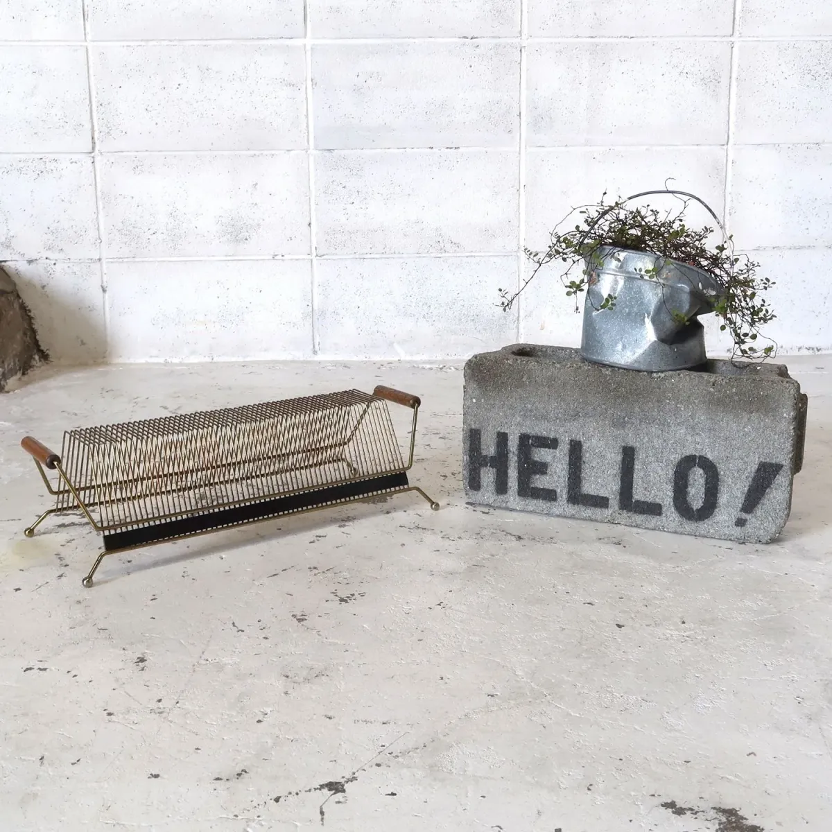 ビンテージ レコードラック