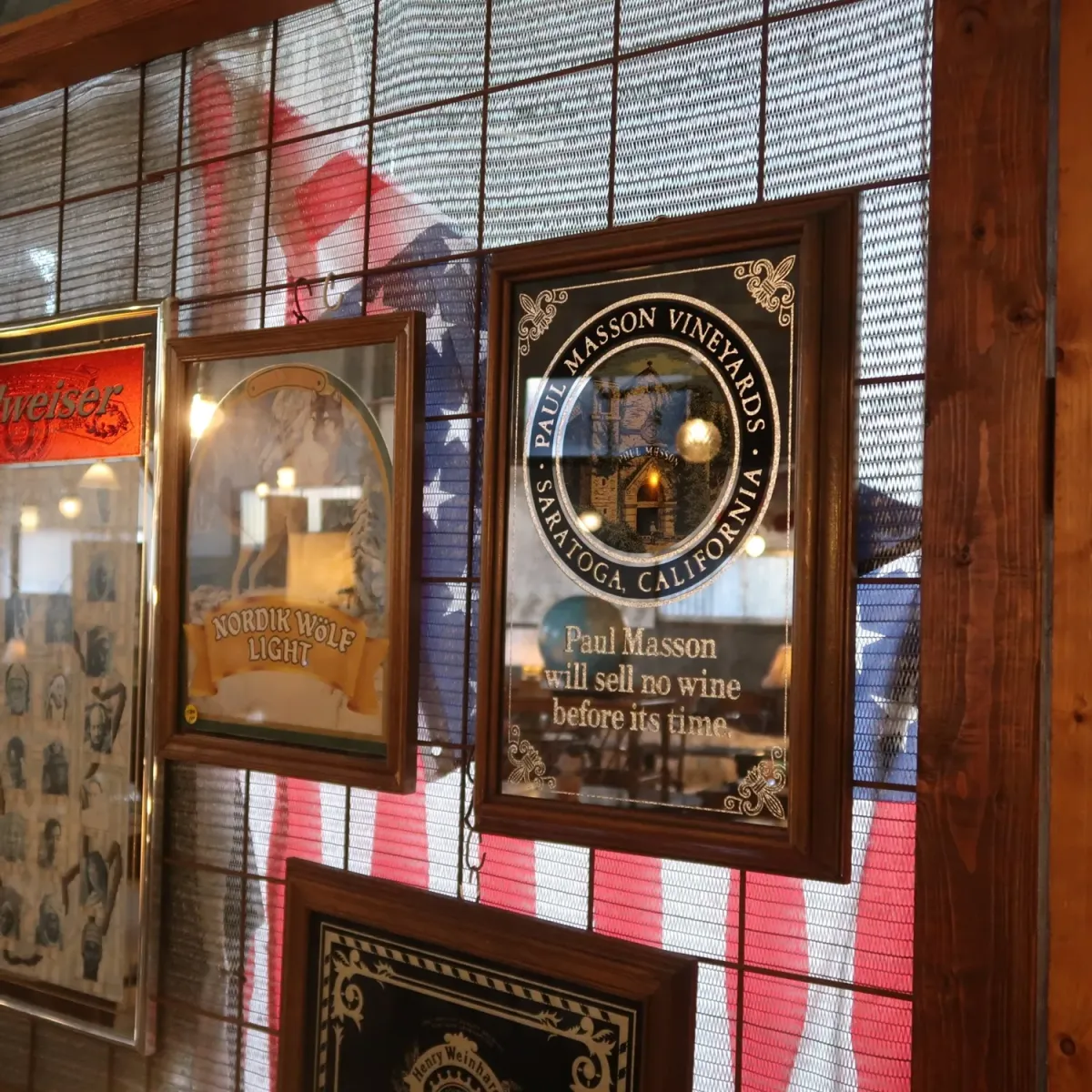 PAUL MASSON ビンテージ パブミラー