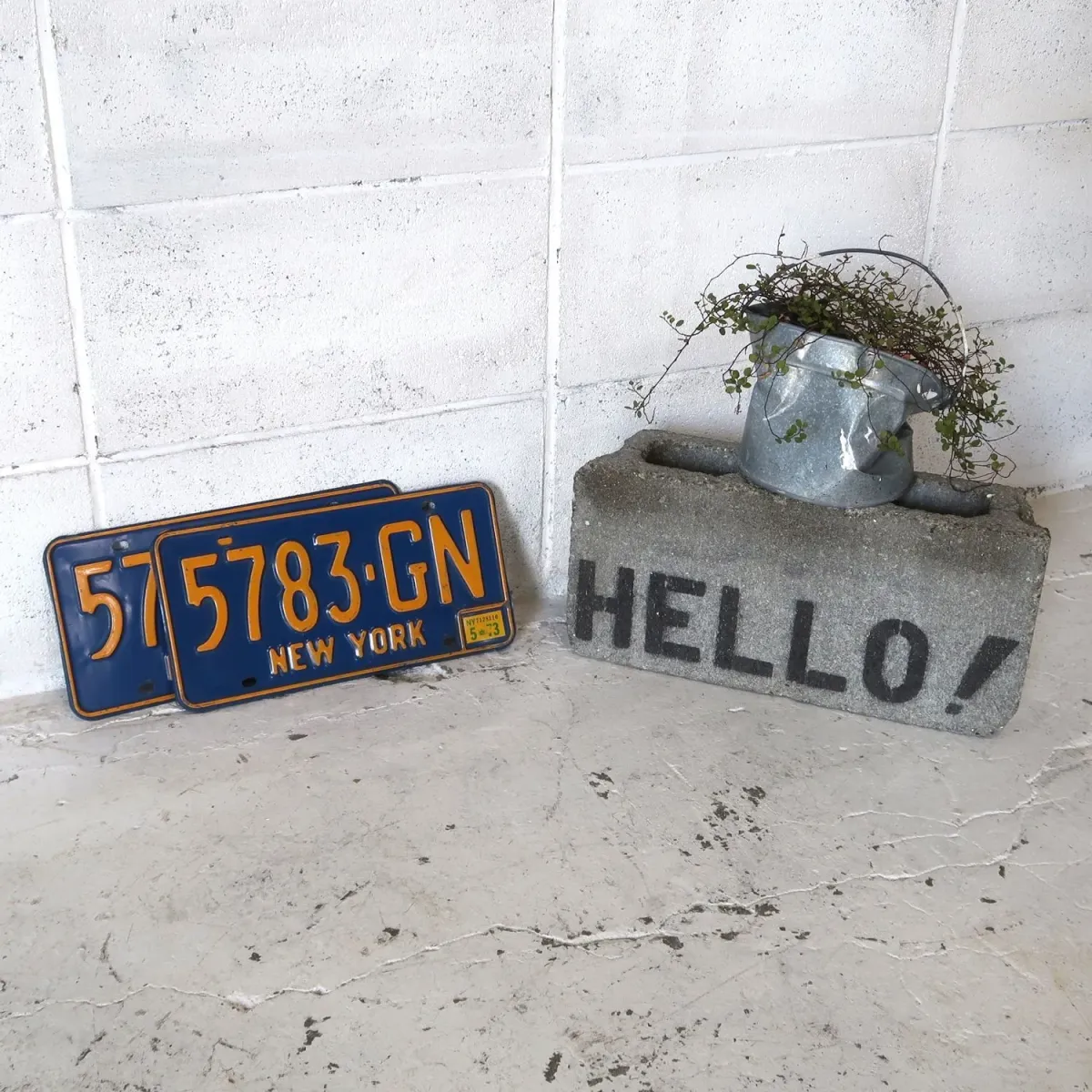 NEW YORK ビンテージ ナンバープレート ペア