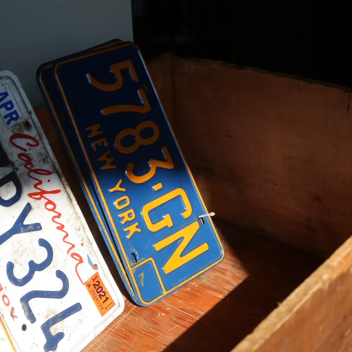 NEW YORK ビンテージ ナンバープレート ペア
