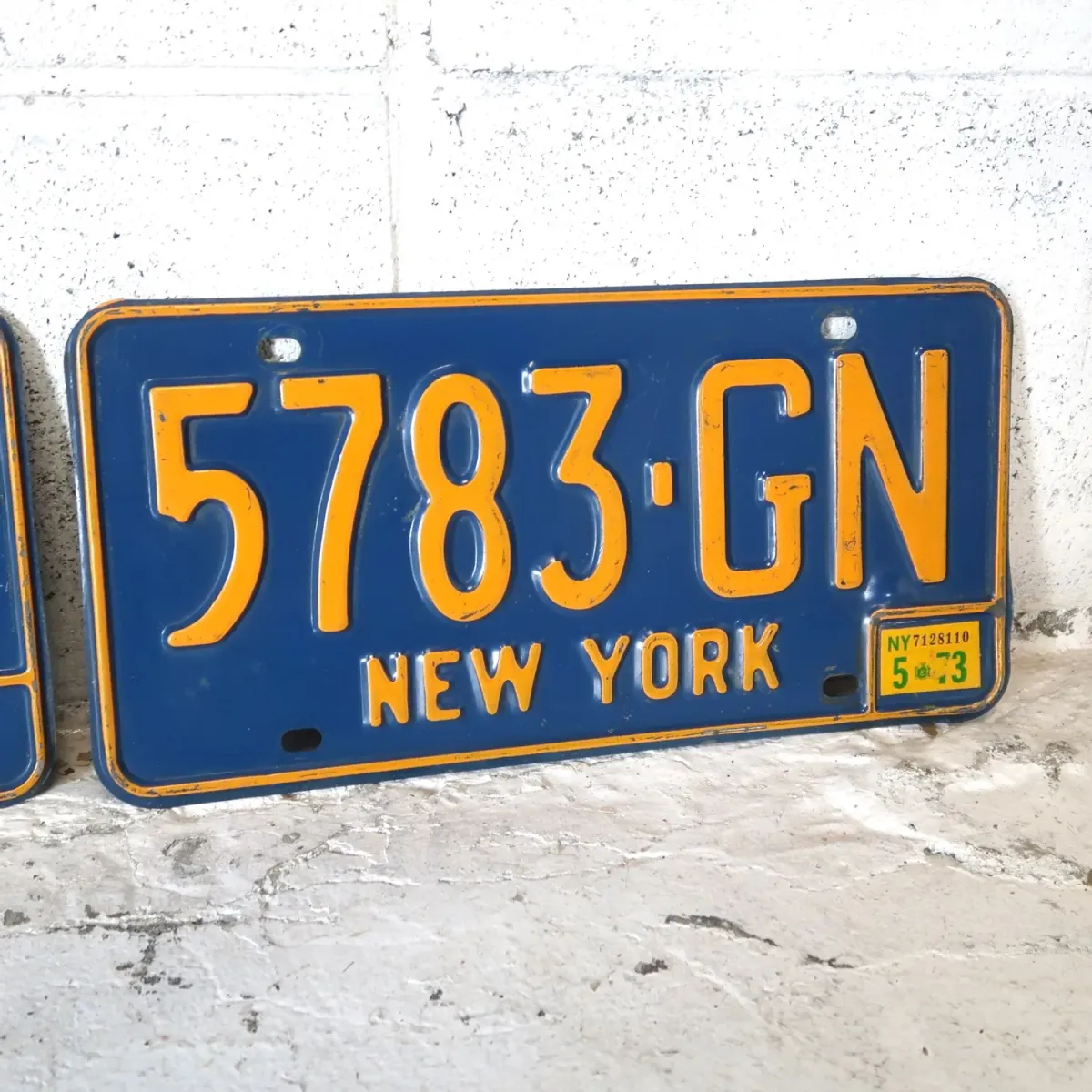 NEW YORK ビンテージ ナンバープレート ペア