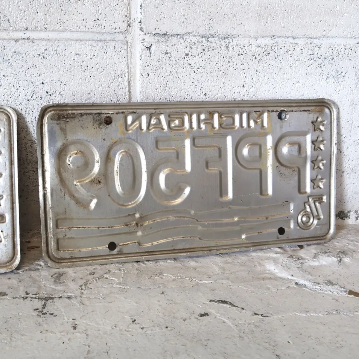 MICHIGAN ビンテージ ナンバープレート ペア