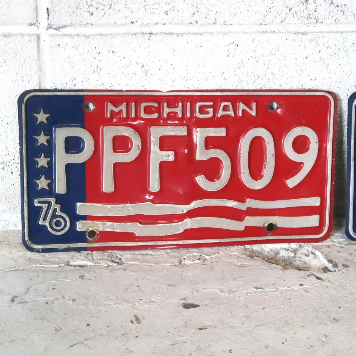 MICHIGAN ビンテージ ナンバープレート ペア