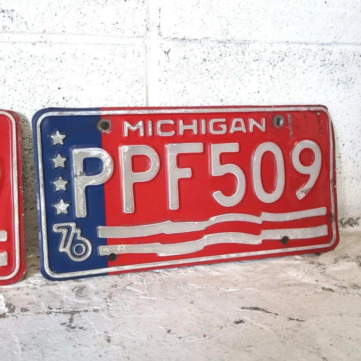 MICHIGAN ビンテージ ナンバープレート ペア
