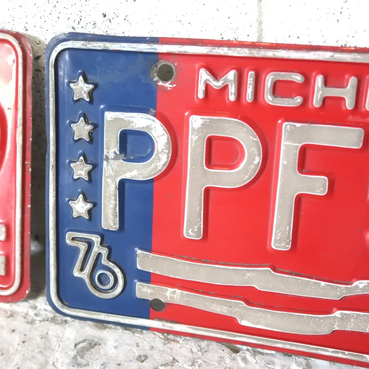 MICHIGAN ビンテージ ナンバープレート ペア