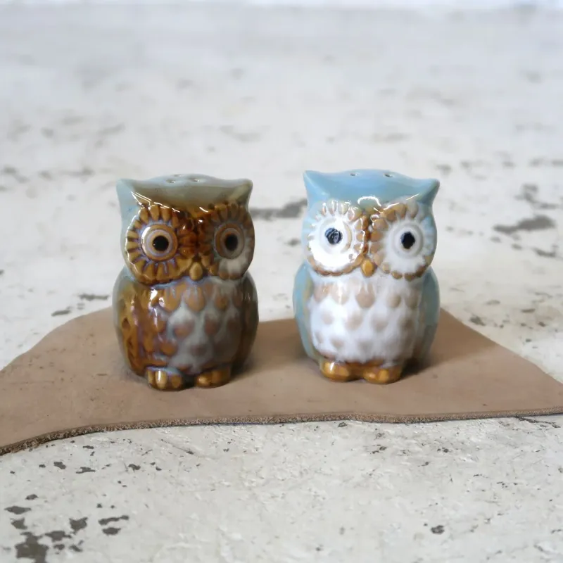 ビンテージ フクロウ ソルト&ペッパー 2個セット