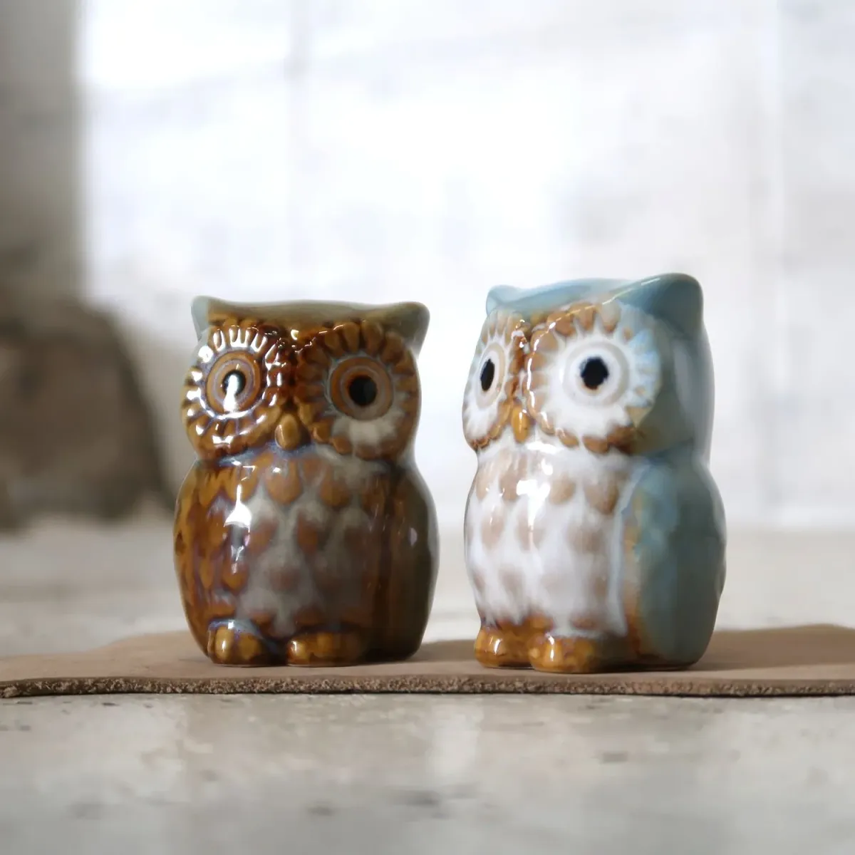 ビンテージ フクロウ ソルト&ペッパー 2個セット