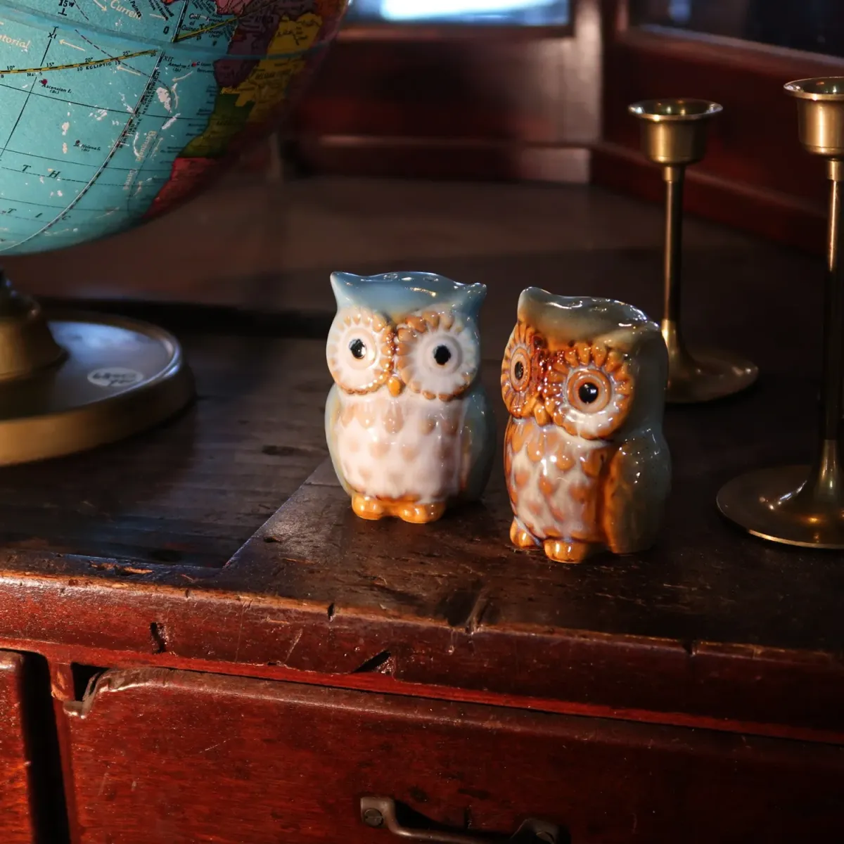 ビンテージ フクロウ ソルト&ペッパー 2個セット