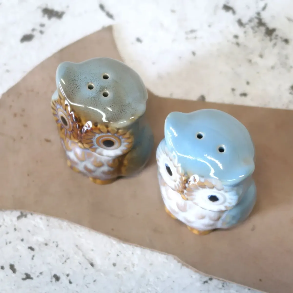 ビンテージ フクロウ ソルト&ペッパー 2個セット