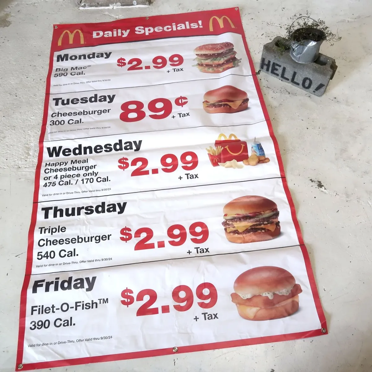 マクドナルド バナーフラッグ