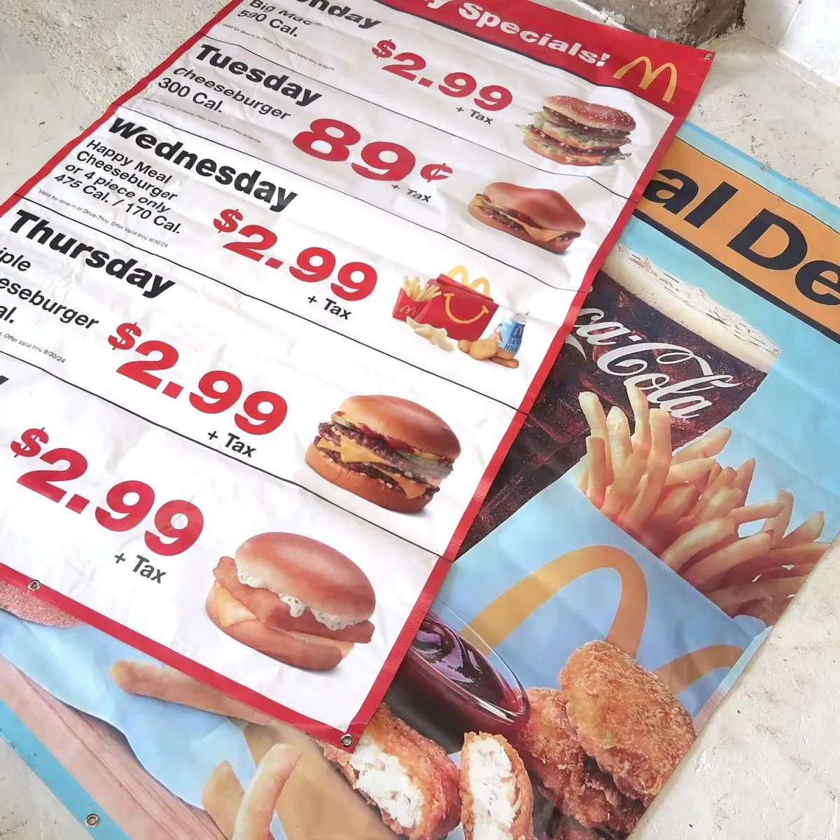 マクドナルド バナーフラッグ