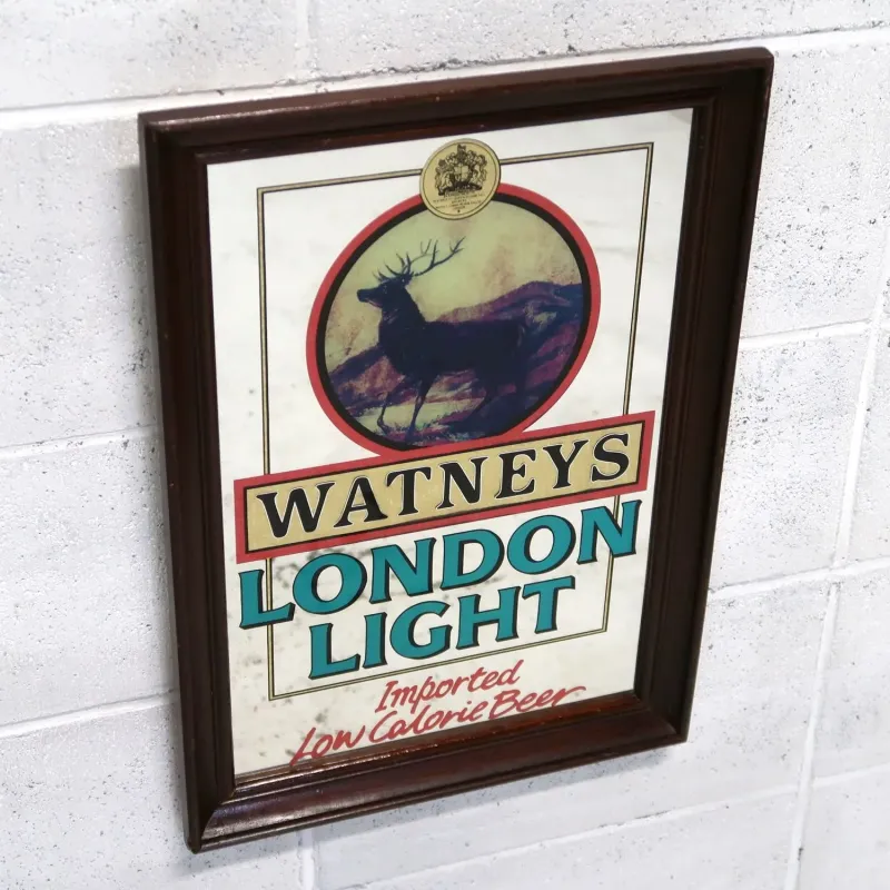 WATNEYS LONDON LIGHT ビンテージ パブミラー