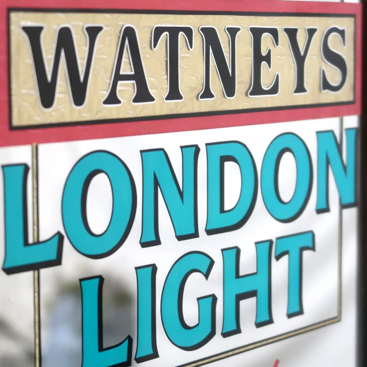 WATNEYS LONDON LIGHT ビンテージ パブミラー