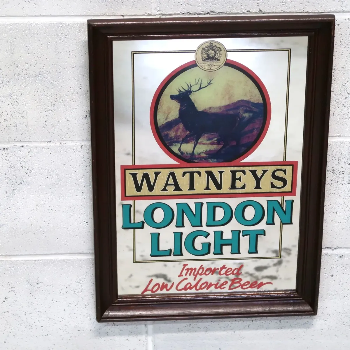 WATNEYS LONDON LIGHT ビンテージ パブミラー