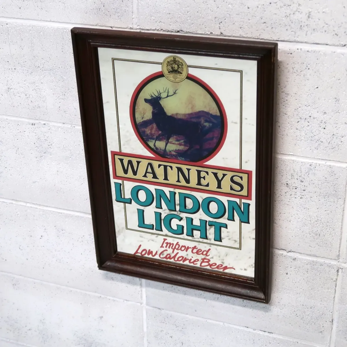 WATNEYS LONDON LIGHT ビンテージ パブミラー