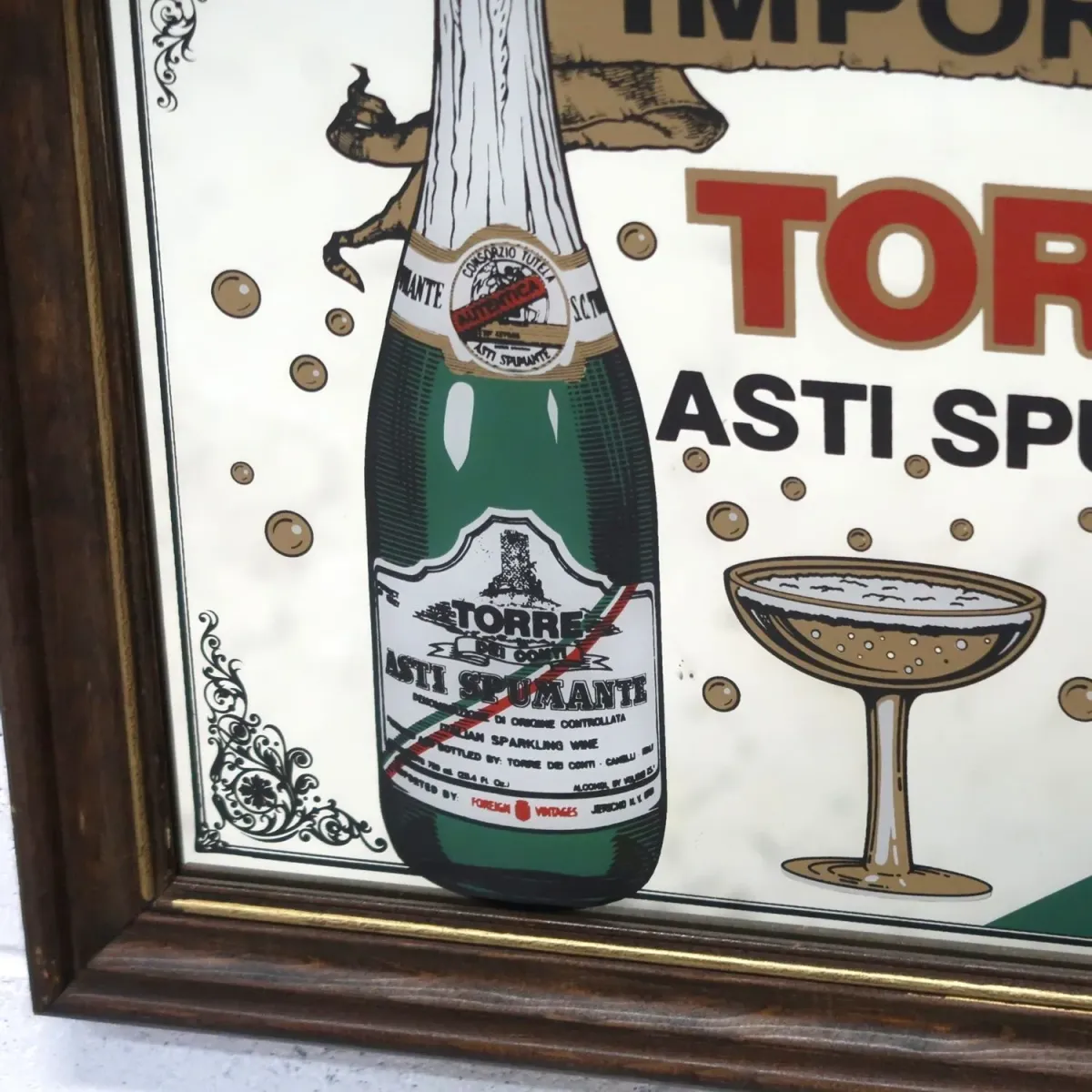 TORRE ASTI SPUMANTE ビンテージ パブミラー