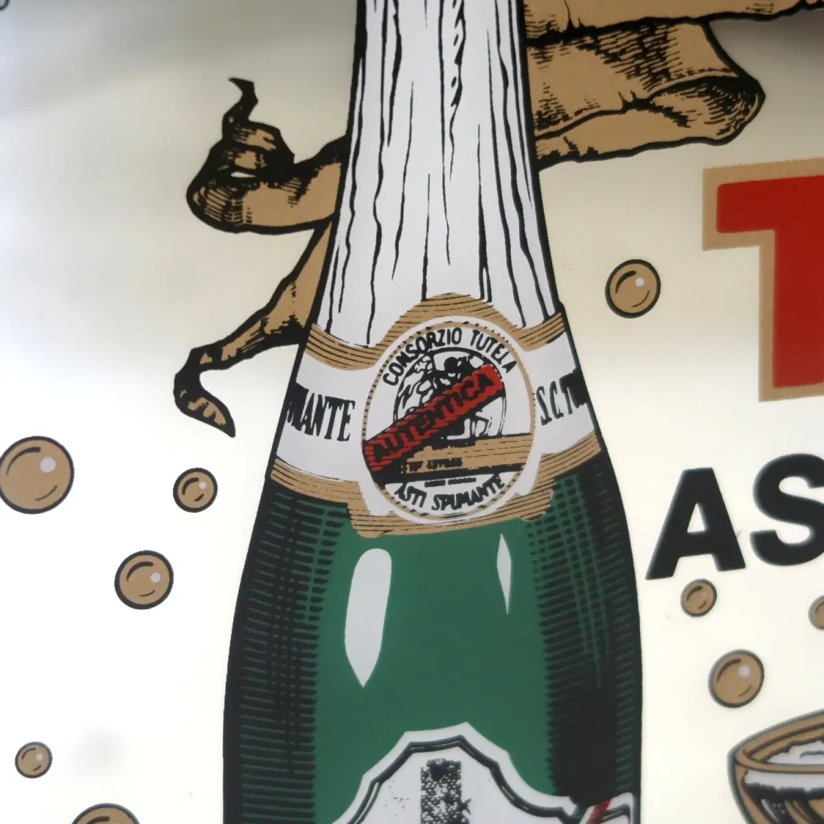 TORRE ASTI SPUMANTE ビンテージ パブミラー