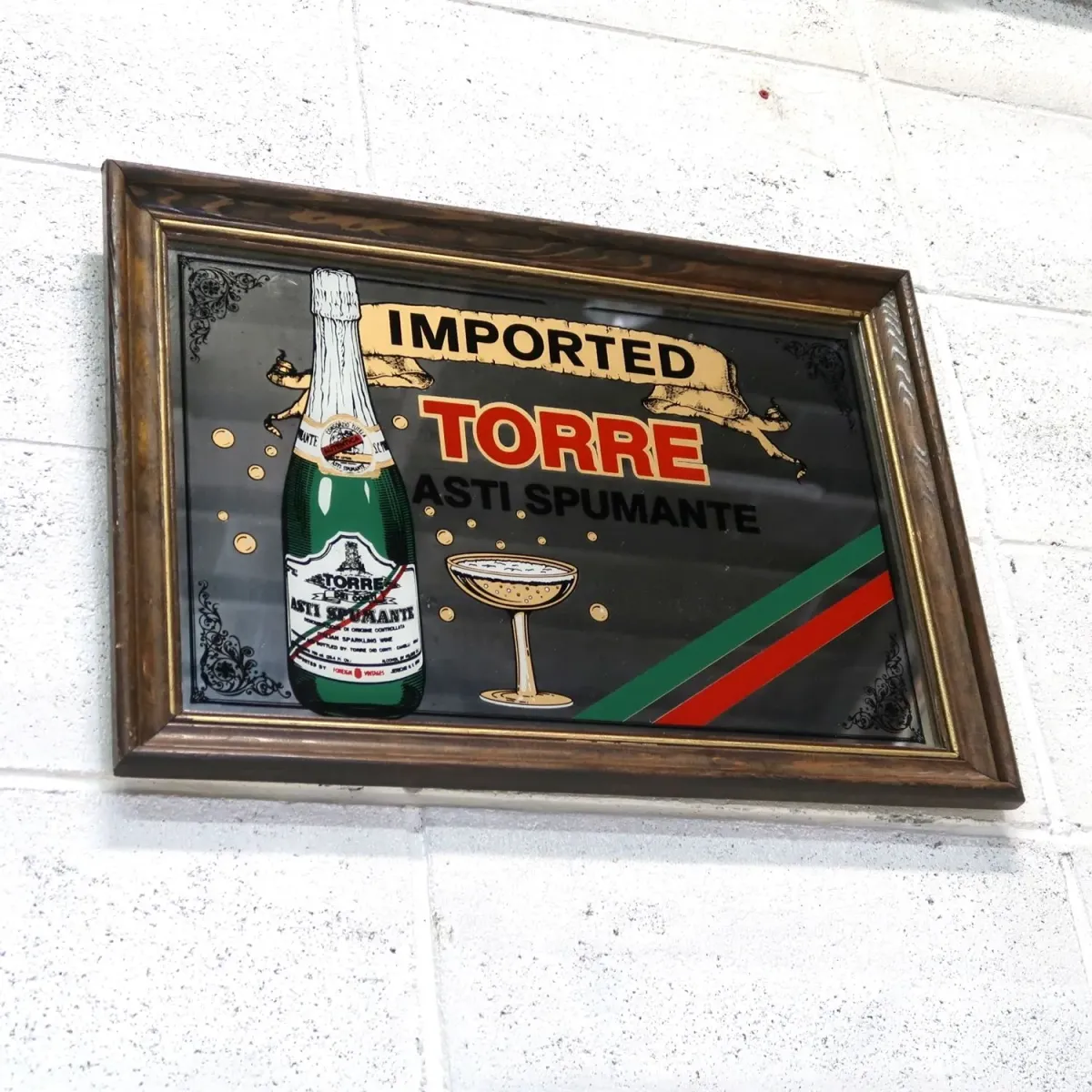 TORRE ASTI SPUMANTE ビンテージ パブミラー