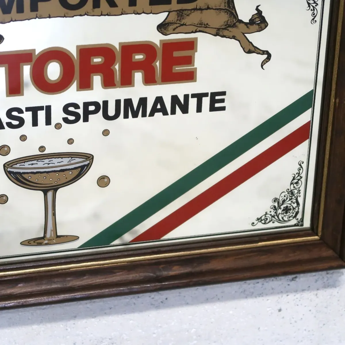 TORRE ASTI SPUMANTE ビンテージ パブミラー