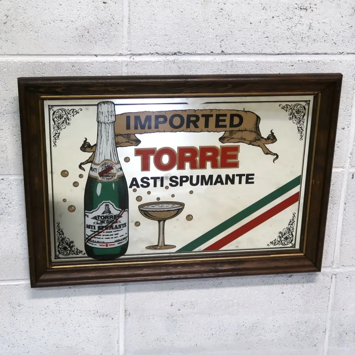 TORRE ASTI SPUMANTE ビンテージ パブミラー