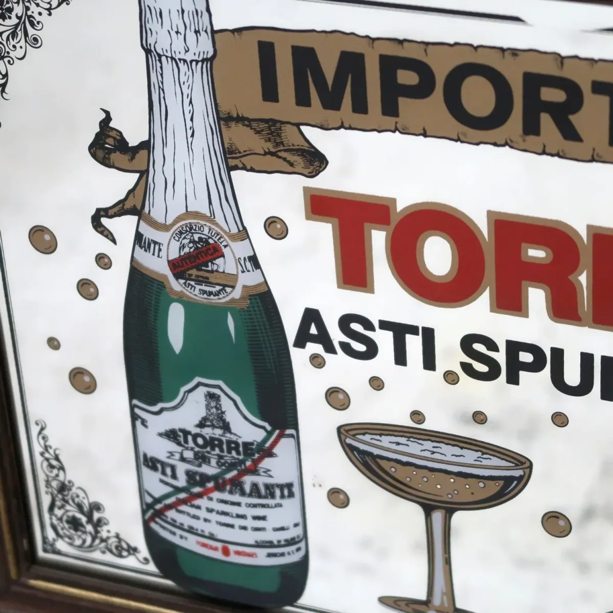 TORRE ASTI SPUMANTE ビンテージ パブミラー