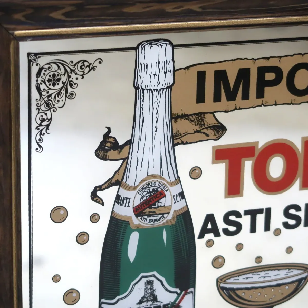 TORRE ASTI SPUMANTE ビンテージ パブミラー