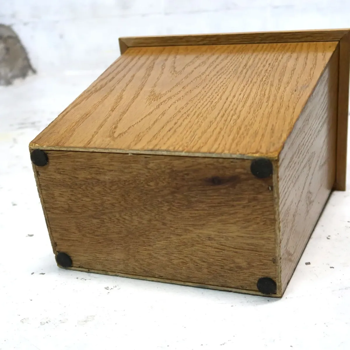 ビンテージ ウッド ゴミ箱