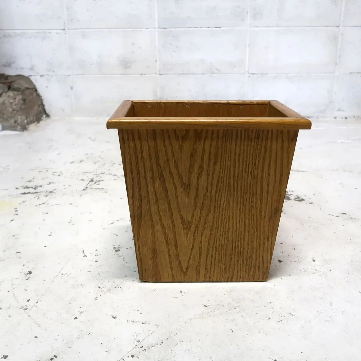 ビンテージ ウッド ゴミ箱