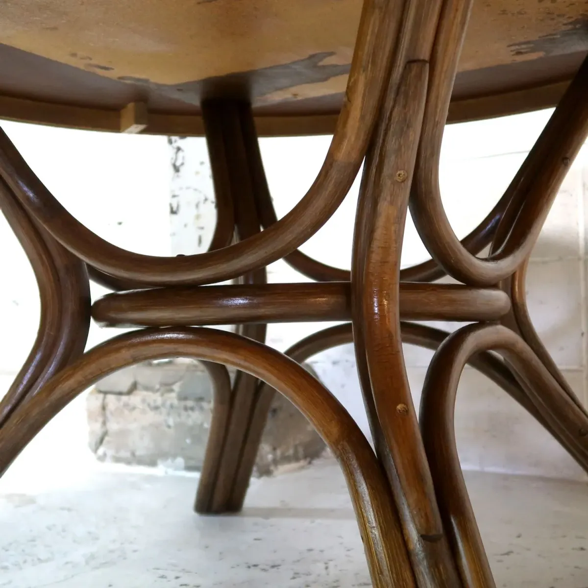 アンティーク ラウンド ダイニングテーブル ベントウッド