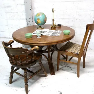 アンティーク ラウンド ダイニングテーブル ベントウッド