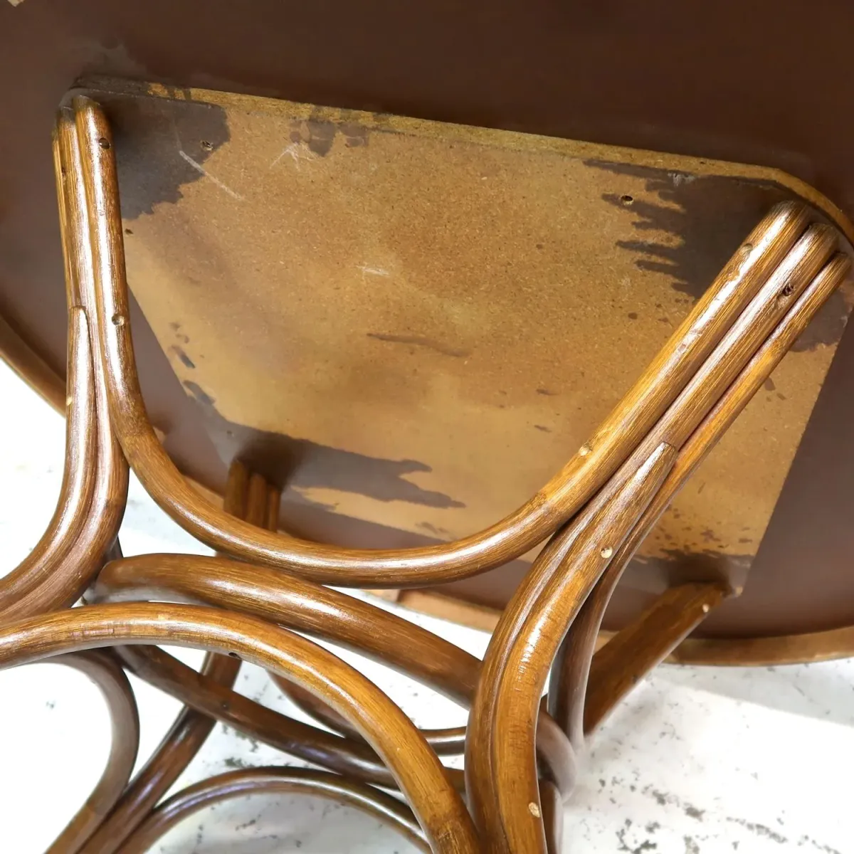 アンティーク ラウンド ダイニングテーブル ベントウッド