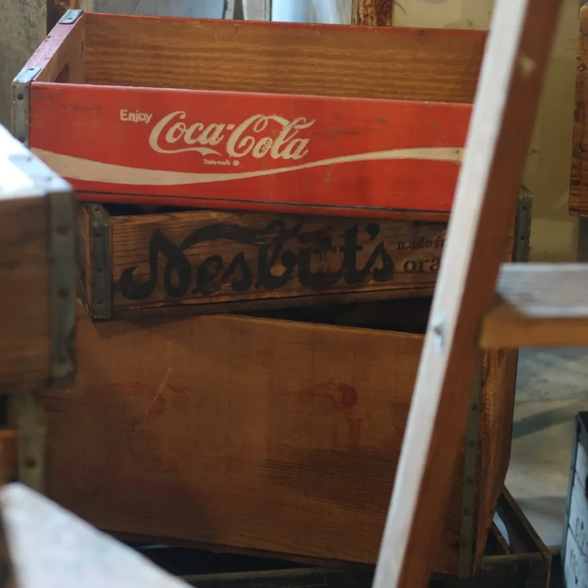 Nesbitt's ビンテージ ウッドボックス