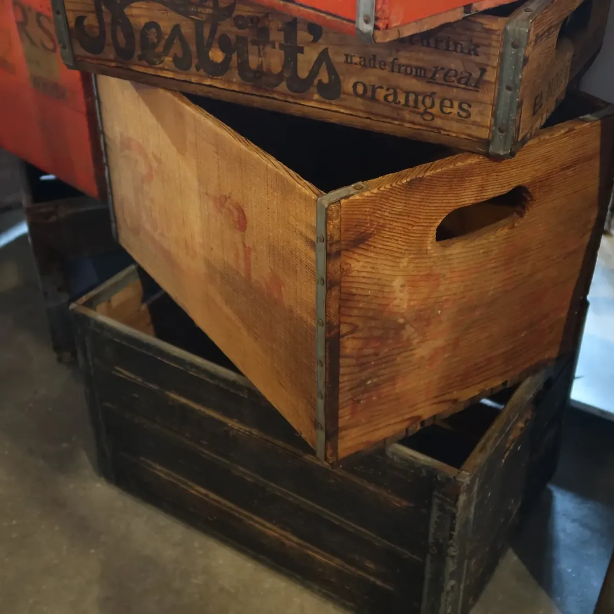 ペプシコーラ ビンテージ ウッドボックス