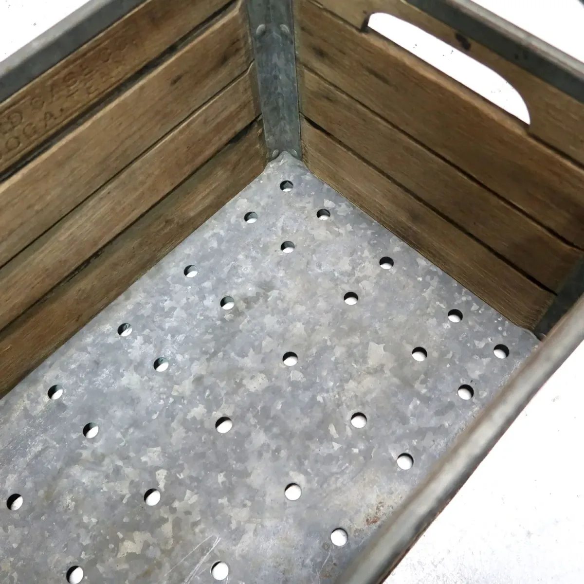 ビンテージ ウッド×メタル ボックス