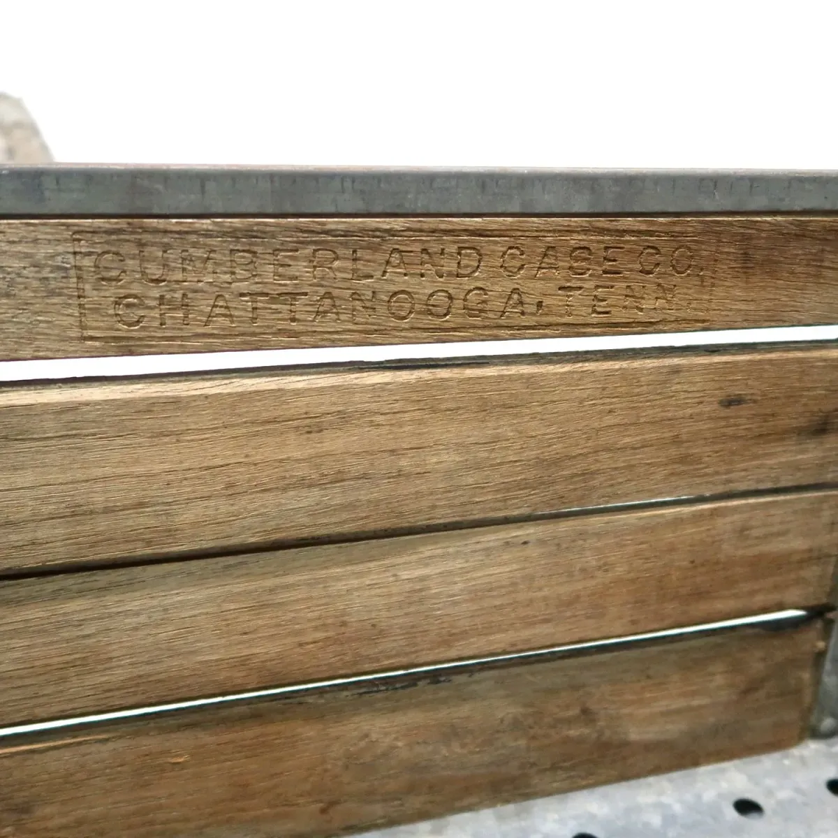 ビンテージ ウッド×メタル ボックス