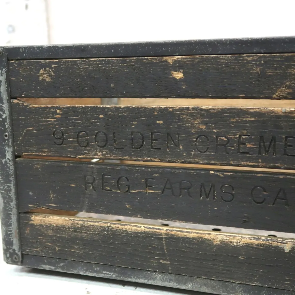 ビンテージ ウッド×メタル ボックス