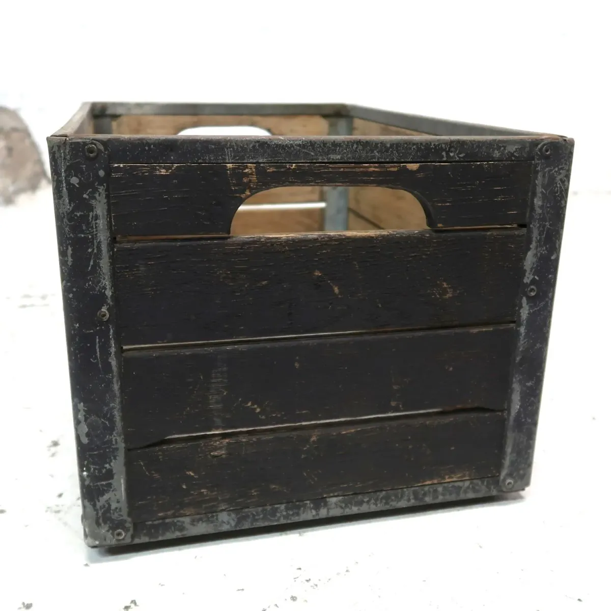 ビンテージ ウッド×メタル ボックス