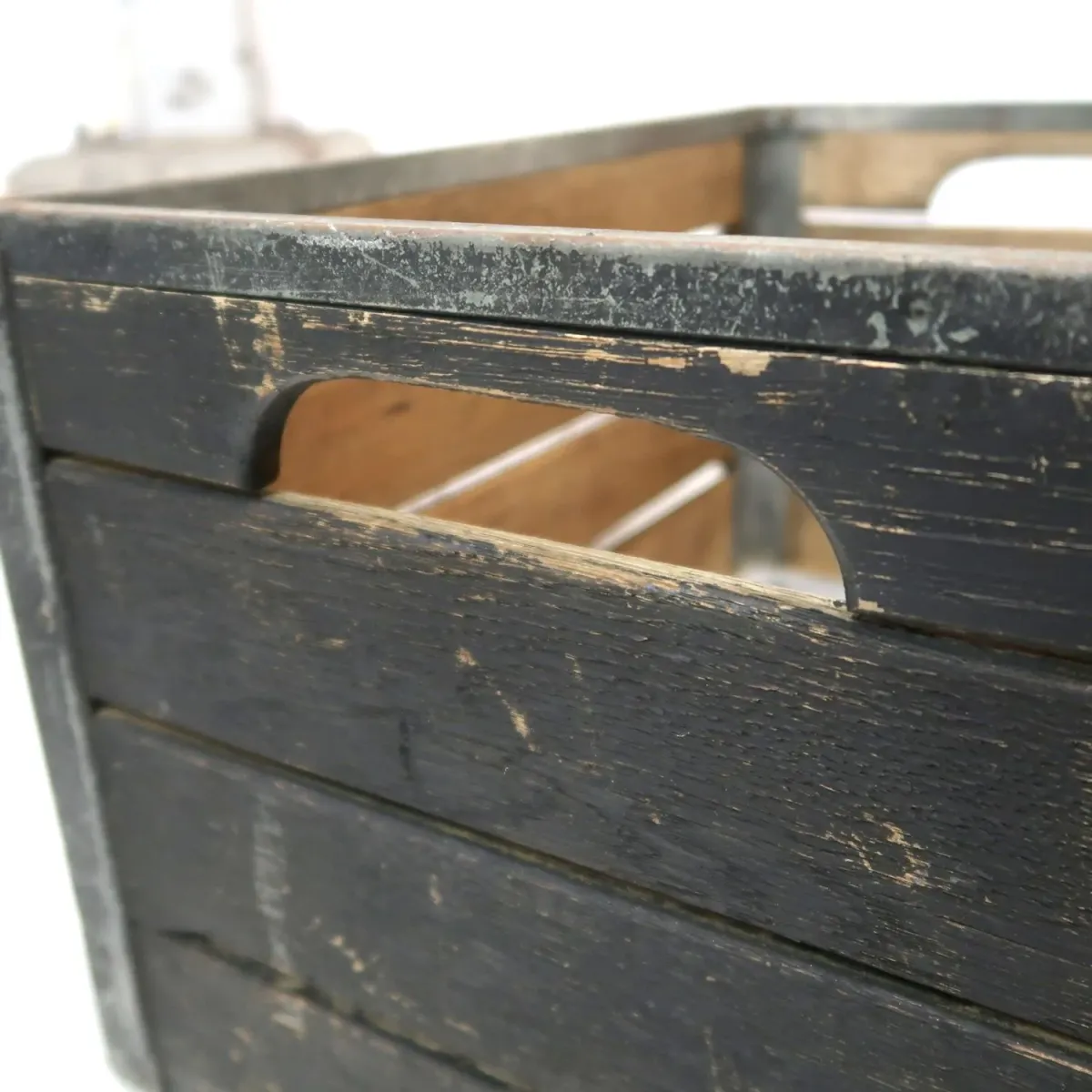 ビンテージ ウッド×メタル ボックス