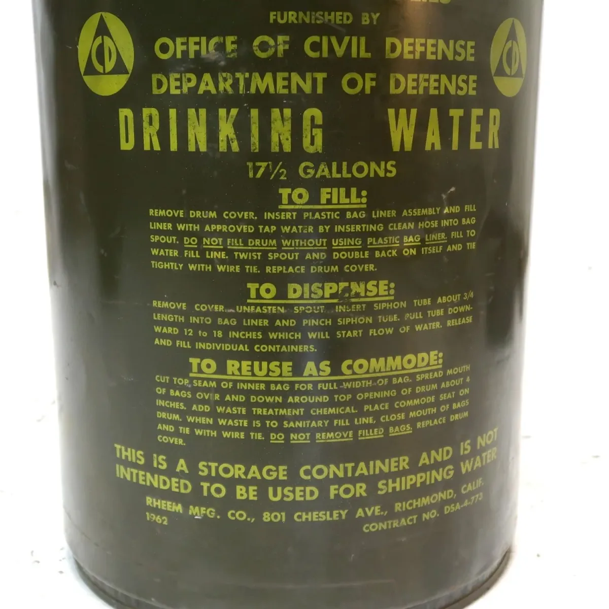 60's ビンテージ ミリタリードラム缶