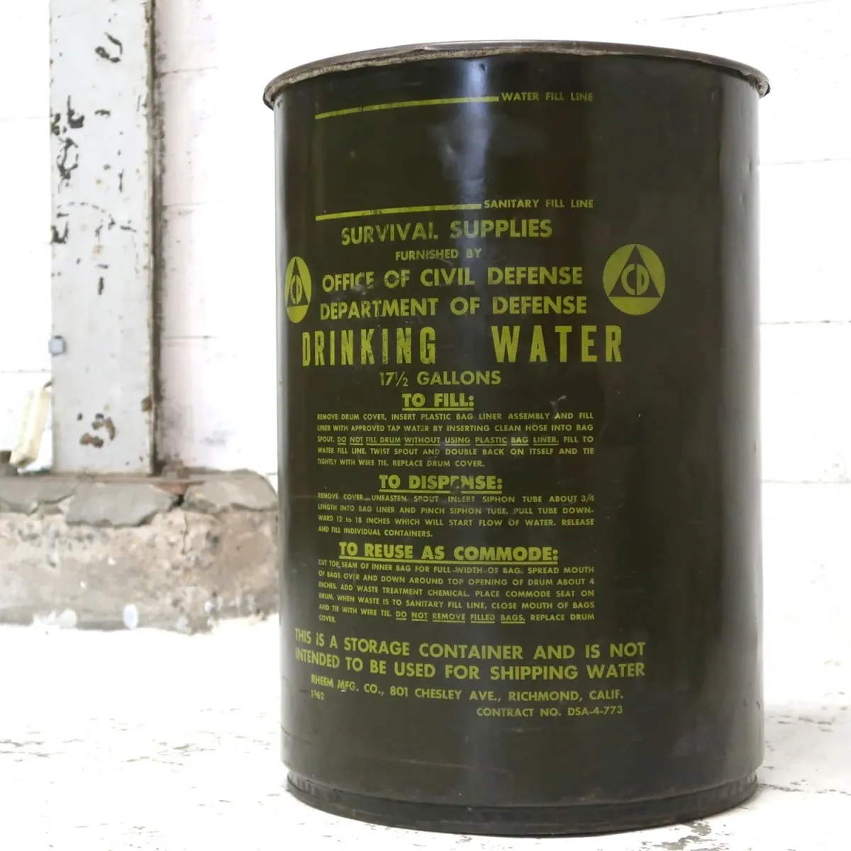 60's ビンテージ ミリタリードラム缶
