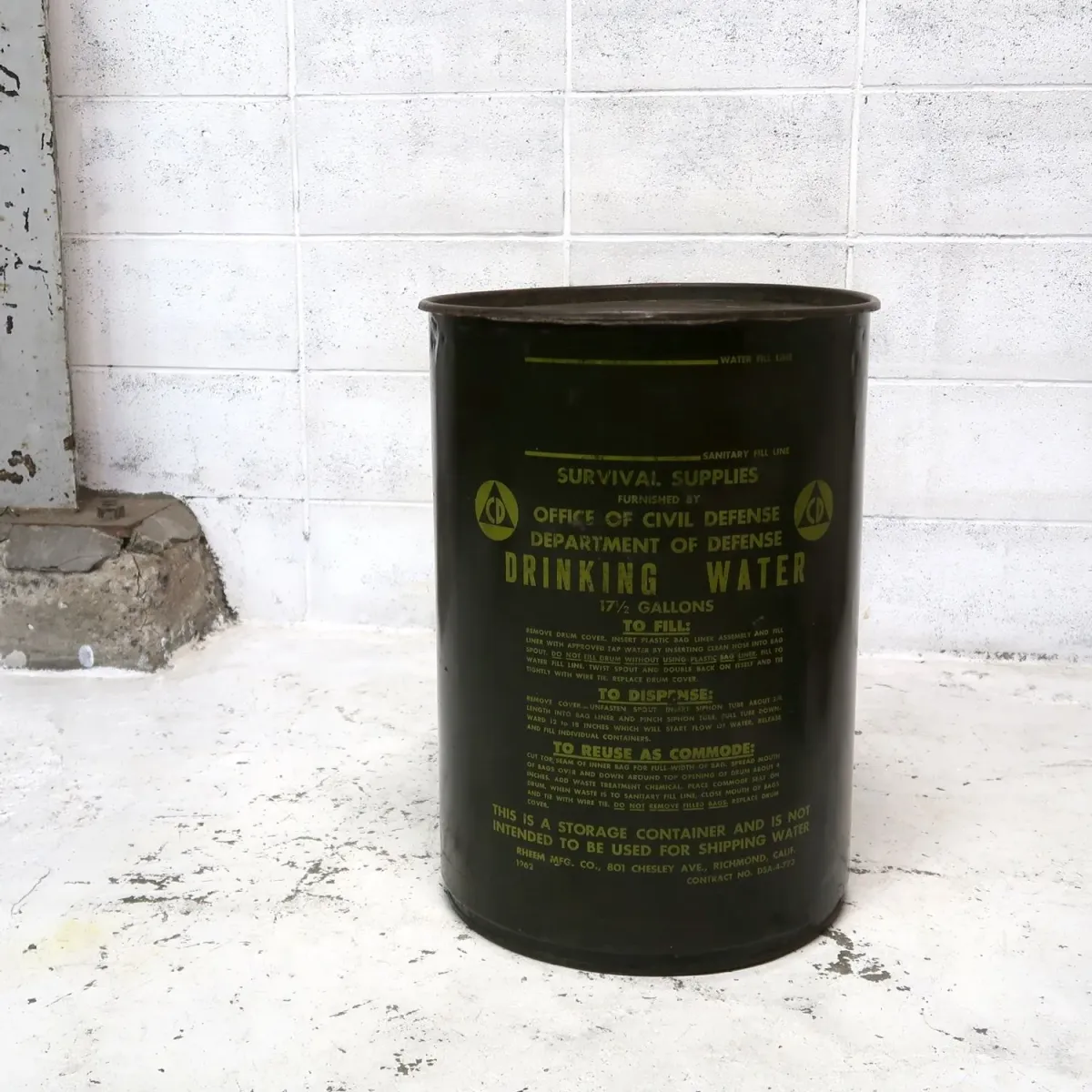 60's ビンテージ ミリタリードラム缶