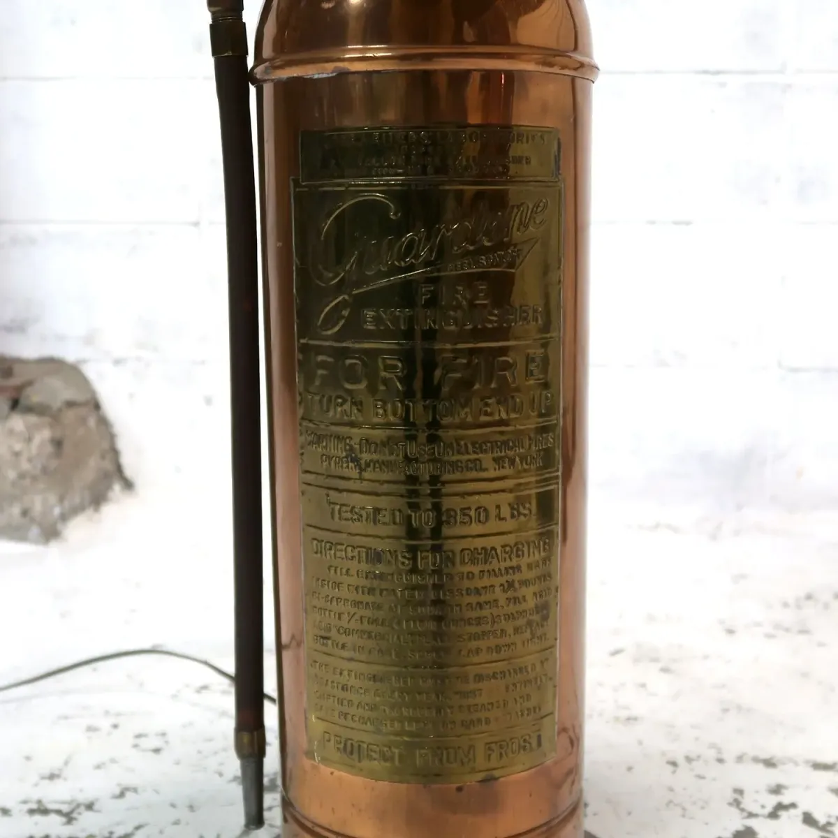 アンティーク 消火器 カスタムランプ