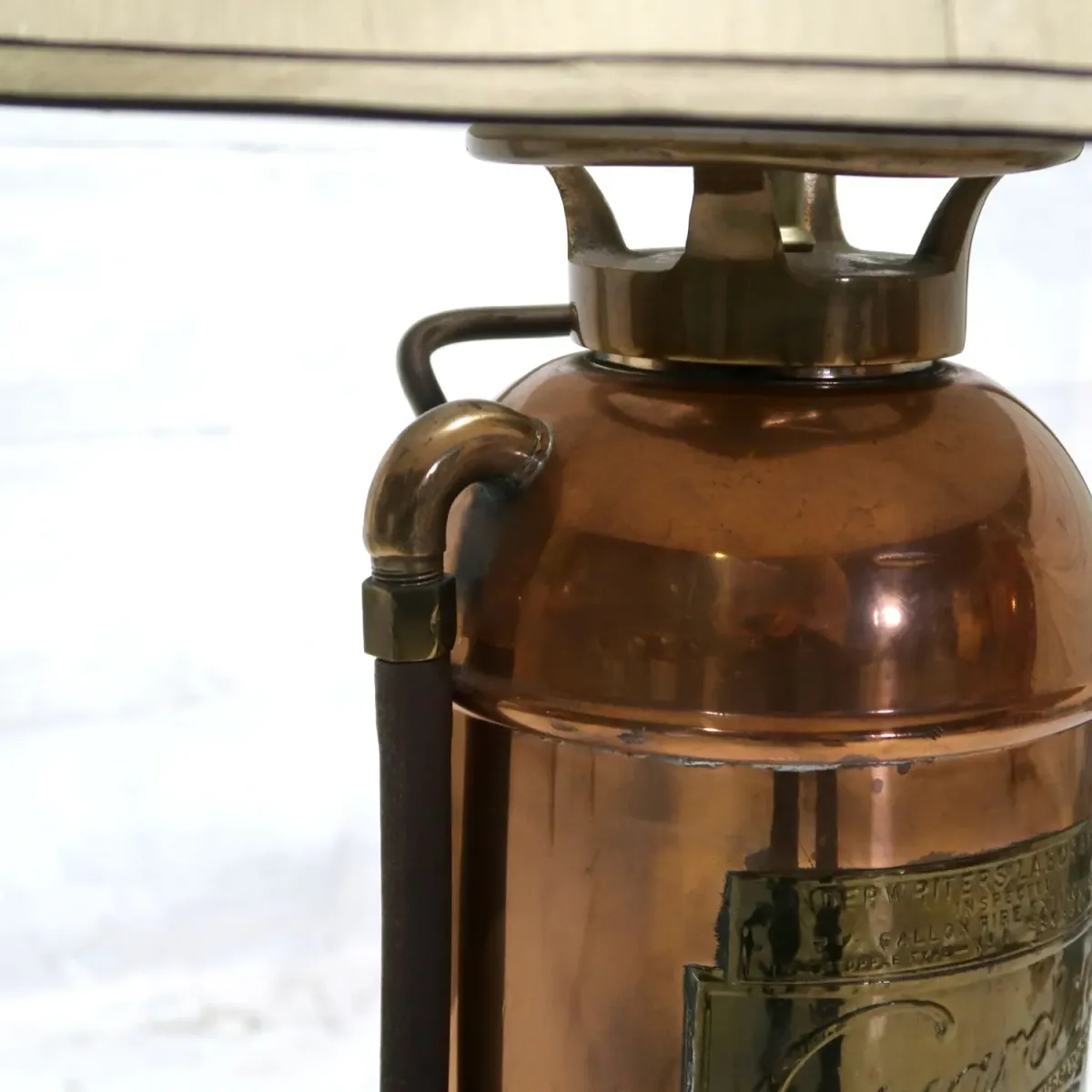アンティーク 消火器 カスタムランプ