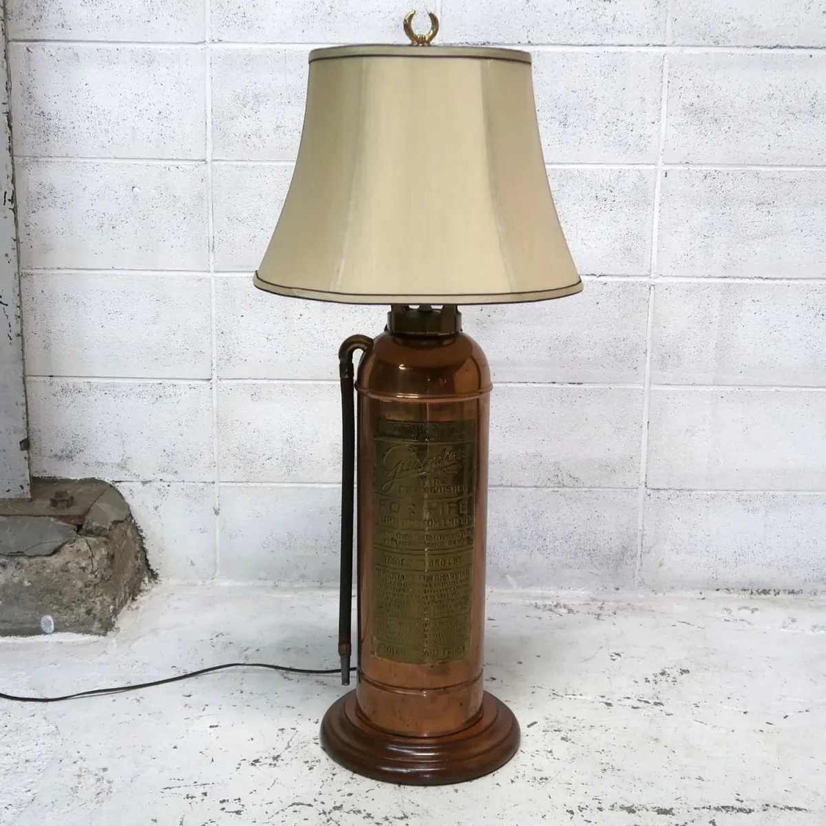 アンティーク 消火器 カスタムランプ