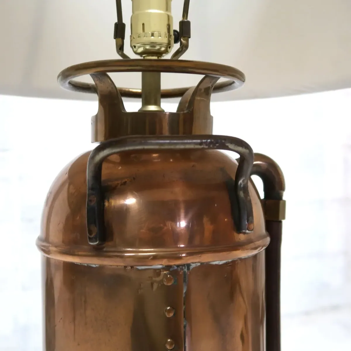 アンティーク 消火器 カスタムランプ