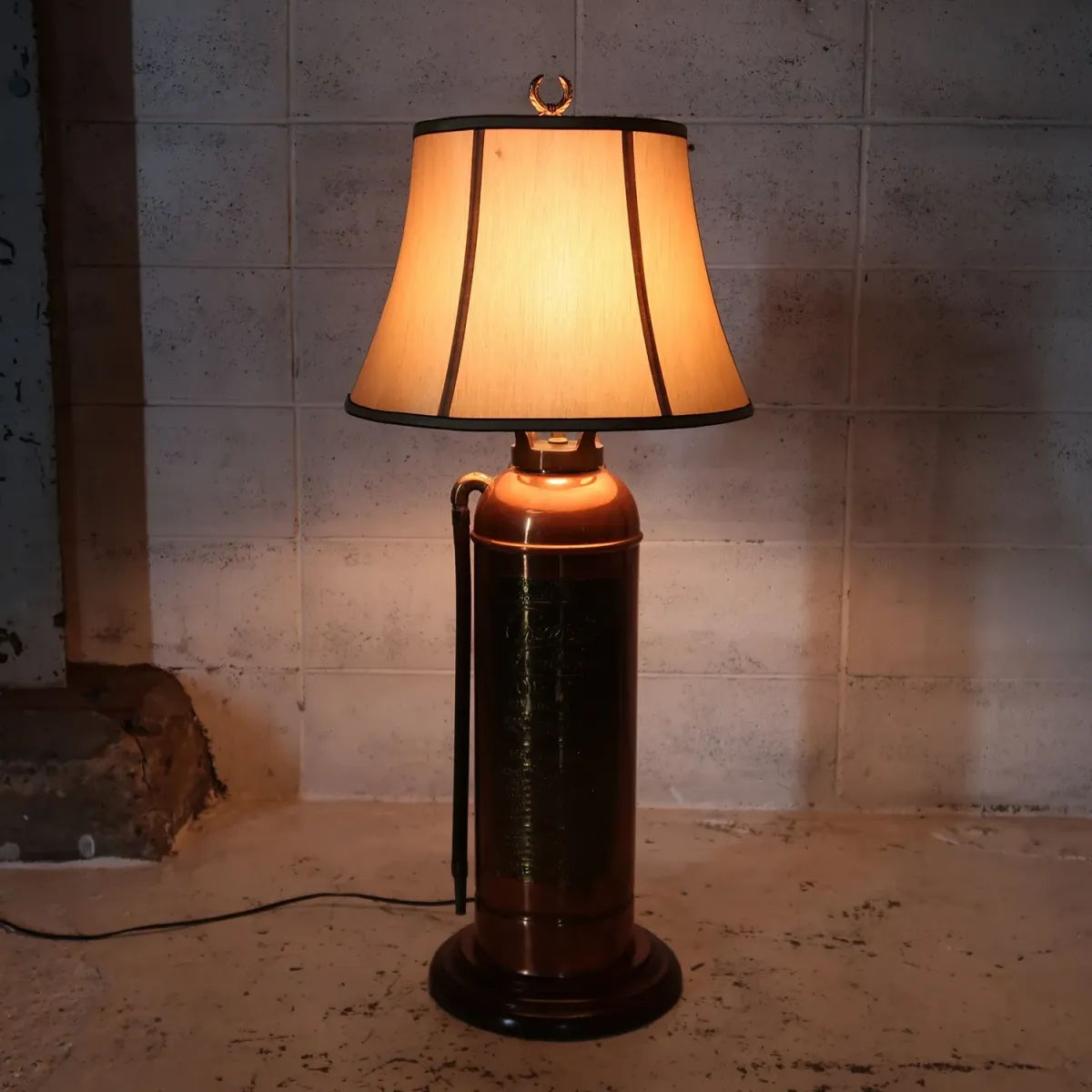 アンティーク 消火器 カスタムランプ