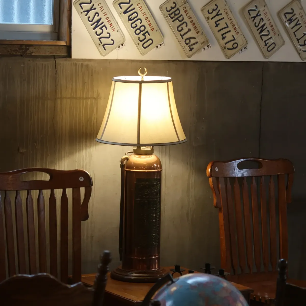 アンティーク 消火器 カスタムランプ