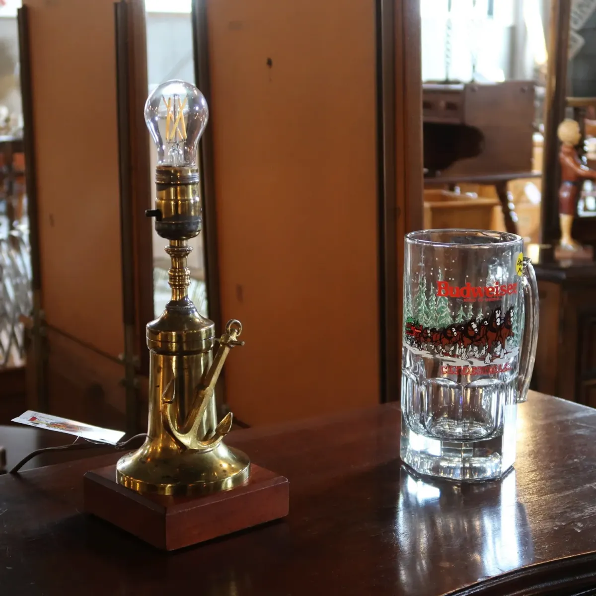 アンティーク メタルデザイン テーブルランプ アンカーモチーフ