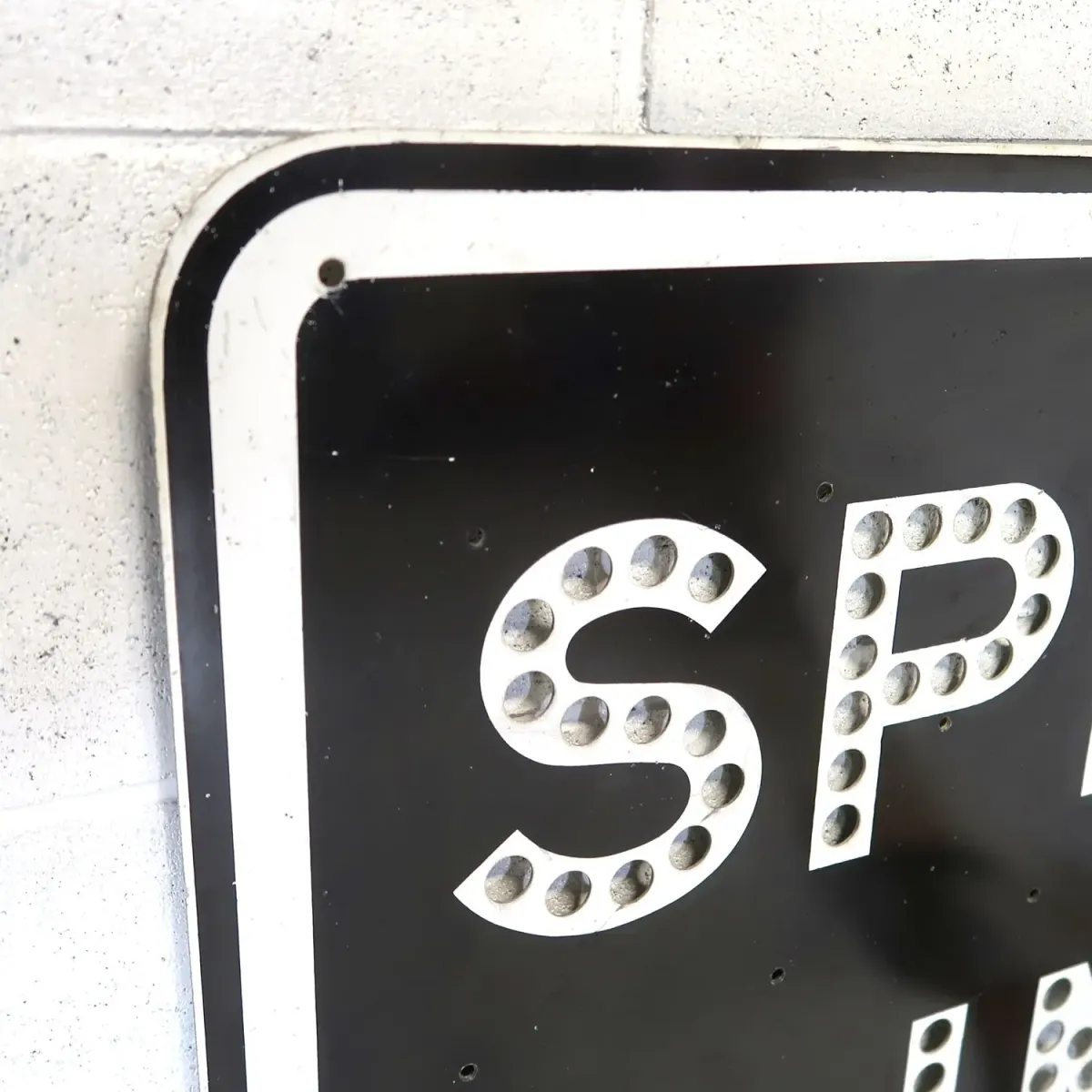 SPEED LIMIT 25 MILES 大型ロードサイン